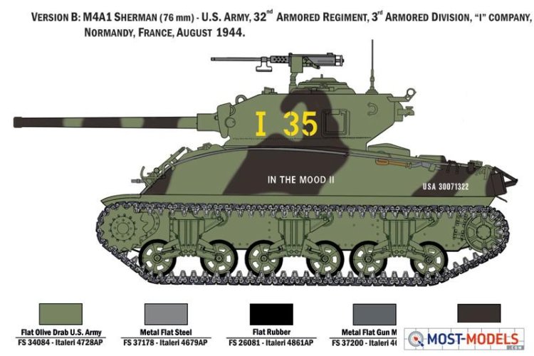 1:35 Italeri 6568 M4A1 Sherman with U.S. Infantry - Ita6568 5 - ITA6568