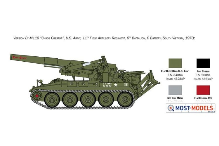 1:35 Italeri 6574 M11 0A1 Self Propelled Howitzer - Ita6574 5 - ITA6574