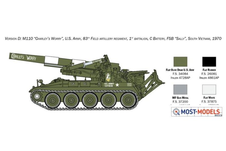 1:35 Italeri 6574 M11 0A1 Self Propelled Howitzer - Ita6574 7 - ITA6574