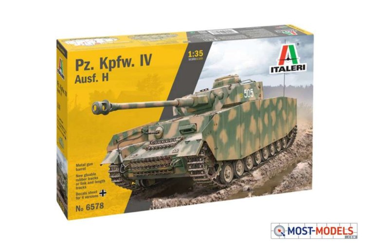 1:35 Italeri 6578 Pz. Kpfw. IV Ausf. H Tank - Ita6578 1 - ITA6578