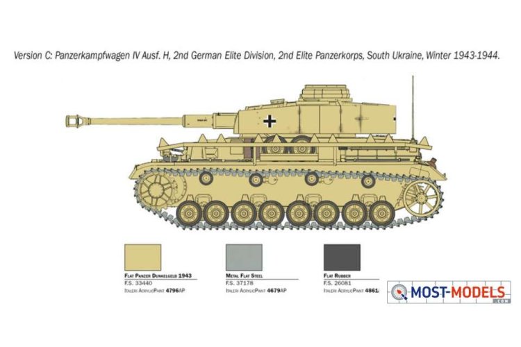 1:35 Italeri 6578 Pz. Kpfw. IV Ausf. H Tank - Ita6578 5 - ITA6578