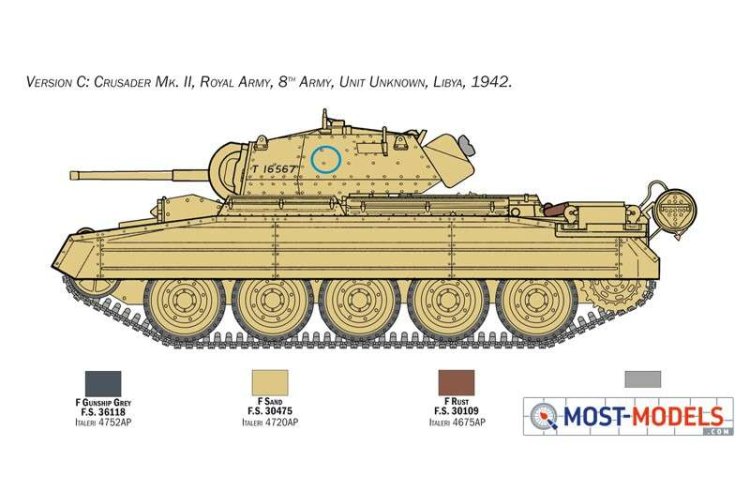 1:35 Italeri 6579 Crusader Mk. II with 8th Army Infantry - Ita6579 5 - ITA6579