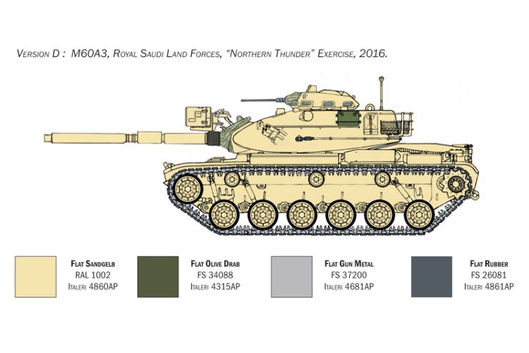 1:35 Italeri 6582 M60A3 Tank US - Ita6582 5 - ITA6582