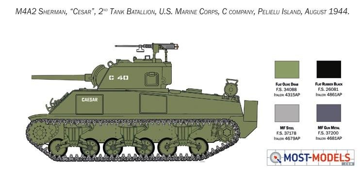 1:35 Italeri 6583 M4 Sherman U.S. Marine Corps - Ita6583 6 - ITA6583