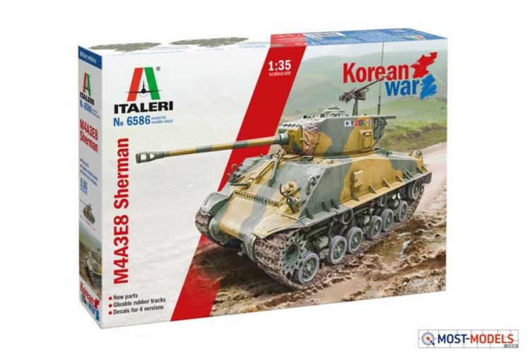 Italeri ITA6568 1:35 M4A1 Sherman with US Infantry Figures [Model Building  KIT]