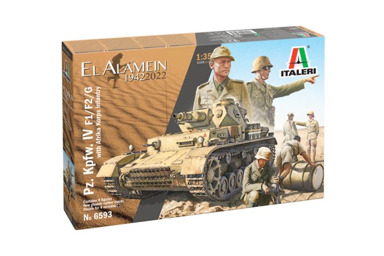 1:35 Italeri 6593 Pz.Kpfw.IV F1/F2/G With Afrika Korps Infantry - Ita6593 10 11 - ITA6593