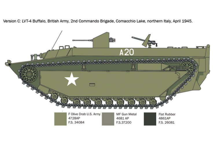 1:35 Italeri 6752 LVT-4 Water Buffalo (ETO) - Military Vehicle - Ita6752 6 - ITA6752