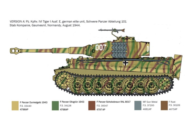 1:35 Italeri 6754 Sd.Kfz.181 Panzerkampfwagen Tiger I Ausf.E - Late Prod. - D-Day 80th Anniversary - Ita6754 4 - ITA6754