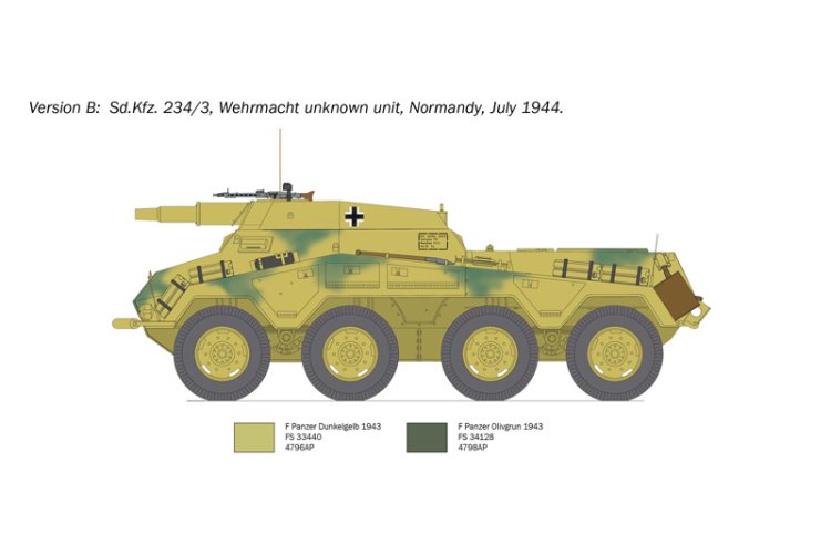 1:35 Italeri 6756 Sd.Kfz.234/3 Panzerwagen - Ita6756 5 - ITA6756