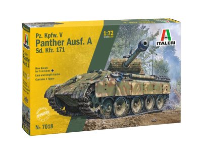 1:72 Italeri 7018 Sd.Kfz. 171 Pz.Kpfw. V Panther Ausf. A - Tank - Ita7018 1 - ITA7018