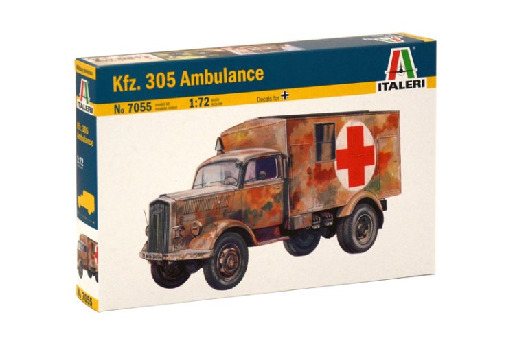 1:72 Italeri 7055 Opel Blitz - Kfz. 305 Opel Ambulance - Ita7055 1 - ITA7055