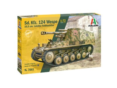 1:72 Italeri 7061 SD.KFZ.124 Wespe Tank - Ita7061 wespe - ITA7061