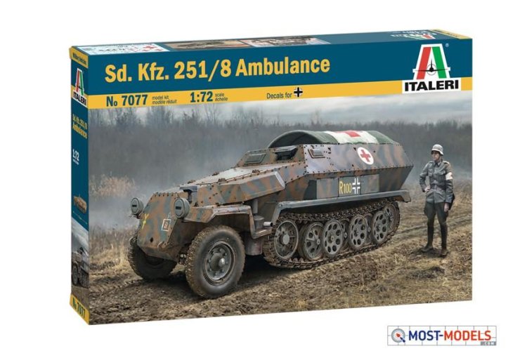 1:72 Italeri 7077 Sd.Kfz. 251/8 Ambulance - Ita7077 2 - ITA7077