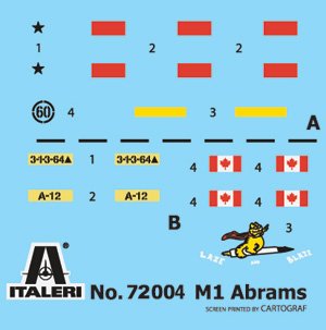 1:72 Italeri 72004 M1 Abrams Tank - Complete Set - Starter Kit - Ita72004 2 - ITA72004