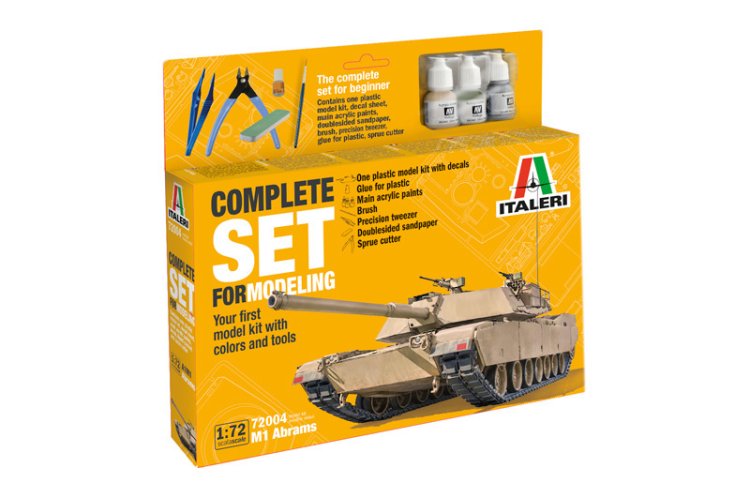 1:72 Italeri 72004 M1 Abrams Tank - Complete Set - Starter Kit - Ita72004 8 - ITA72004