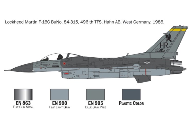 1:72 Italeri 72009 F-16 C/D Night Falcon - Complete Set - Starter Kit - Ita72009 3 - ITA72009