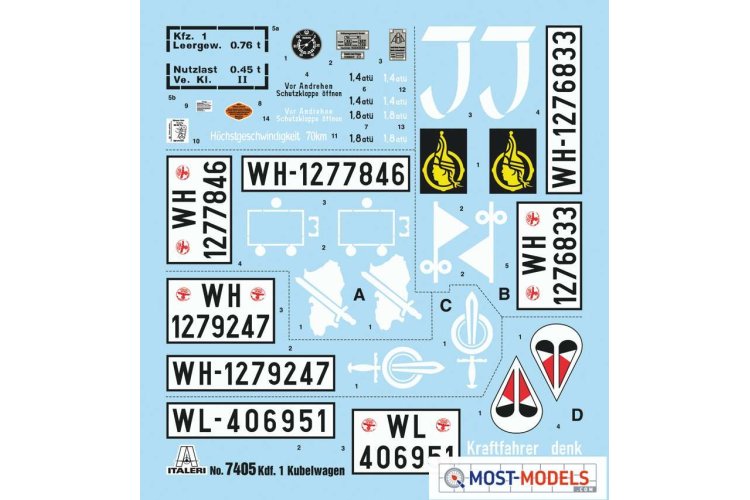 1:9 Italeri 7405 Kdf. 1 Typ 82 Kübelwagen - Ita7405 2 - ITA7405