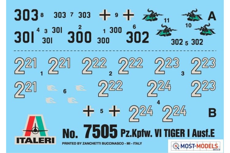 1:72 Italeri 7505 Pz. Kpfw. VI Tiger I Ausf. E – Fast Assemble - (2pc!) - Ita7505 3 - ITA7505