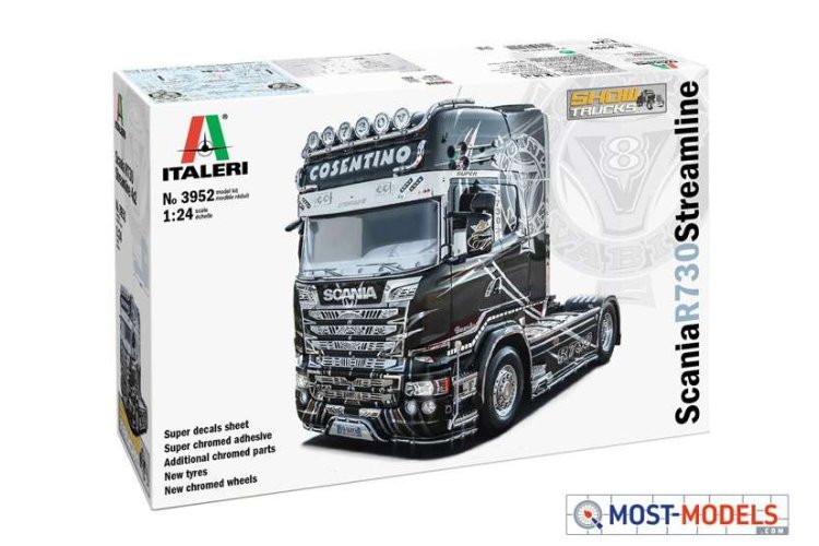 1:24 Italeri 3952 Scania R730 V8 Streamline - Show Truck - Italeri 3952 scania r730 streamline modelbouw 1 - ITA3952