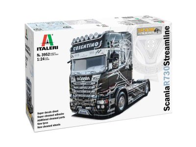 1:24 Italeri 3952 Scania R730 V8 Streamline - Show Truck - Italeri 3952 scania r730 streamline modelbouw - ITA3952