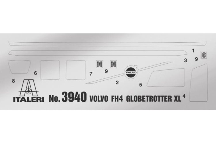 1:24 Italeri 3940 Volvo FH4 (FH16) Globetrotter XL - Italeri3940 6 - ITA3940