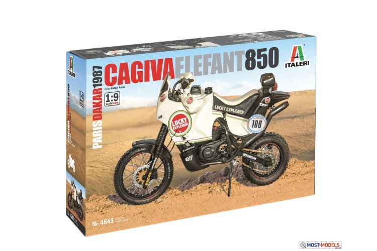 1:9 Italeri 4643 Cagiva Elefant 850 Paris-Dakar 1987 Motor - Italeri4643 1 - ITA4643