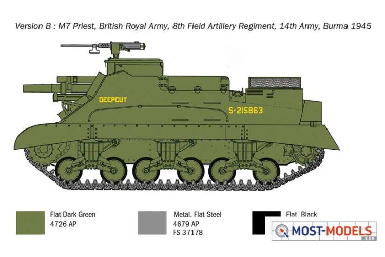 1:35 Italeri 6580 M7 Priest Tank - Italeri6580 5 - ITA6580