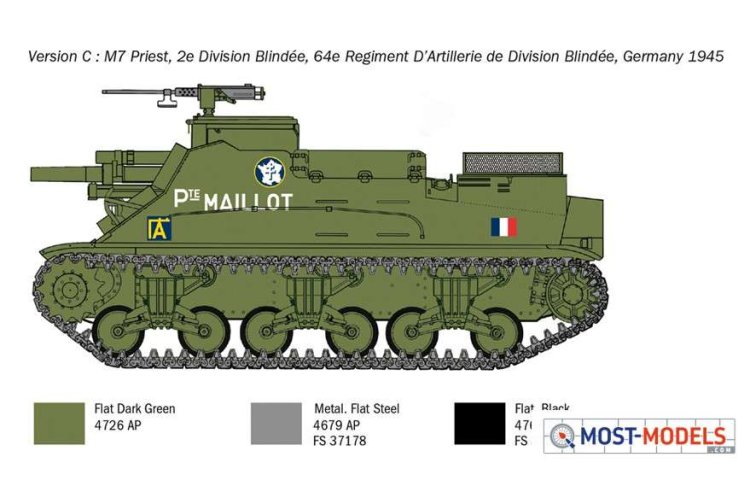 1:35 Italeri 6580 M7 Priest Tank - Italeri6580 6 - ITA6580