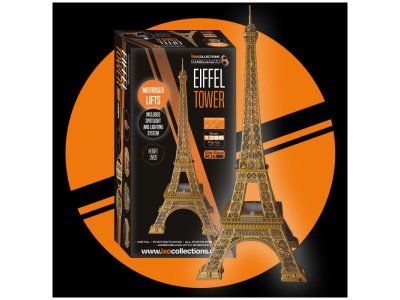1:270 IXO Collections 007 Eiffeltoren Parijs met Verlichting en Liften - Ixo007 full kit tour eiffel - IXO007