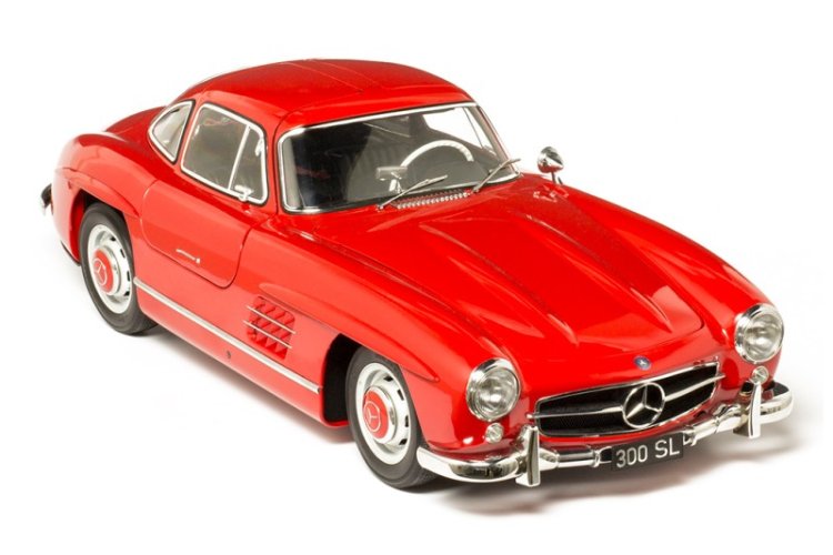 1:8 IXO Collections 015 Mercedes-Benz 300 SL Coupe - Rood - Klassieke Sport Auto - Ixo015 11 - IXO015