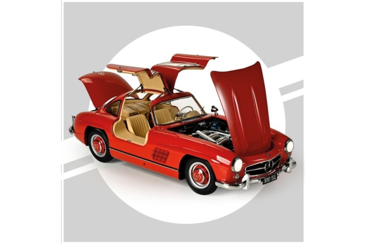 1:8 IXO Collections 015 Mercedes-Benz 300 SL Coupe - Rood - Klassieke Sport Auto - Ixo015 2 - IXO015