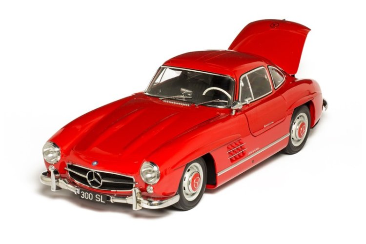 1:8 IXO Collections 015 Mercedes-Benz 300 SL Coupe - Rood - Klassieke Sport Auto - Ixo015 5 - IXO015