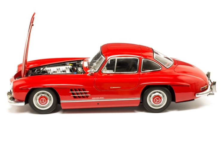 1:8 IXO Collections 015 Mercedes-Benz 300 SL Coupe - Rood - Klassieke Sport Auto - Ixo015 7 - IXO015