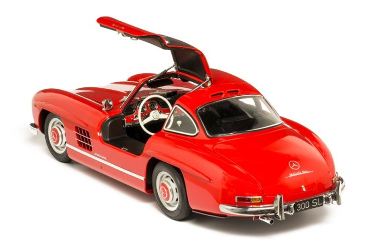 1:8 IXO Collections 015 Mercedes-Benz 300 SL Coupe - Rood - Klassieke Sport Auto - Ixo015 8 - IXO015