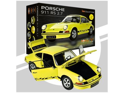 1:8 IXO Collections 017 Porsche 911 Carrera RS 2.7 - Geel - Sportauto - Ixo017 1 - IXO017