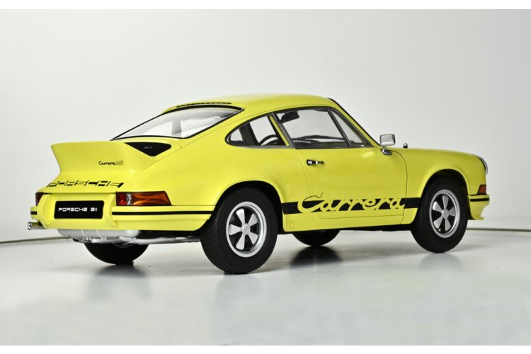 1:8 IXO Collections 017 Porsche 911 Carrera RS 2.7 - Geel - Sportauto - Ixo017 4 - IXO017