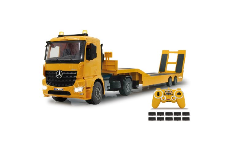 1:20 Jamara 405107 RC Vrachtwagen Mercedes-Benz Arocs met Platte Trailer - Jam405107 2 - JAM405107