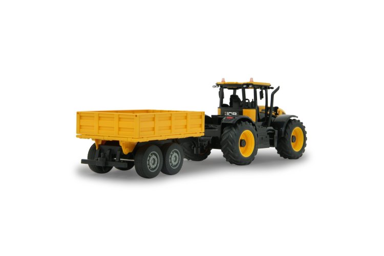 1:24 Jamara 405305 RC Tractor JCB Fastrac met Kieptrailer - Geel - 2,4GHz - Jam405305 jcb fastrac traktor with11 - JAM405305