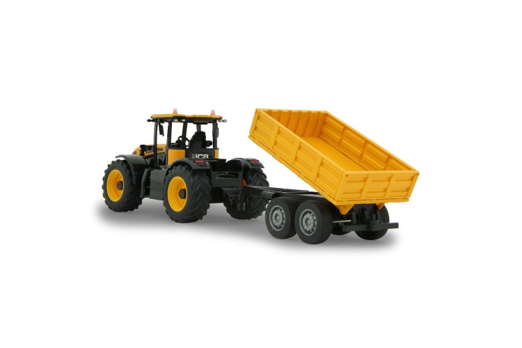 1:24 Jamara 405305 RC Tractor JCB Fastrac met Kieptrailer - Geel - 2,4GHz - Jam405305 jcb fastrac traktor with14 - JAM405305