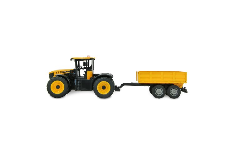 1:24 Jamara 405305 RC Tractor JCB Fastrac met Kieptrailer - Geel - 2,4GHz - Jam405305 jcb fastrac traktor with15 - JAM405305