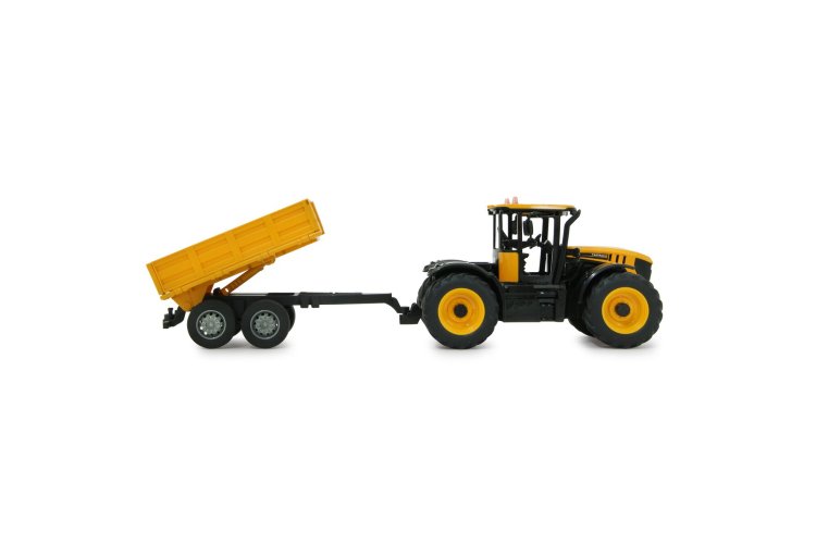 1:24 Jamara 405305 RC Tractor JCB Fastrac met Kieptrailer - Geel - 2,4GHz - Jam405305 jcb fastrac traktor with18 - JAM405305