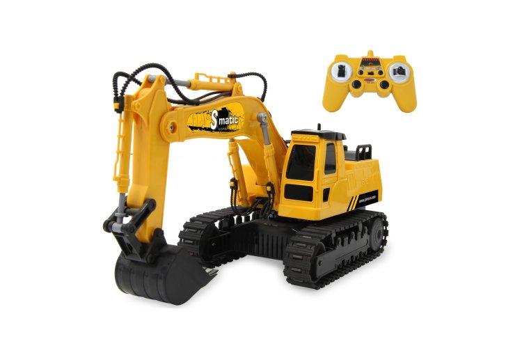 Jamara 406310 RC Graafmachine S-Matic - Geel - 2,4GHz - Jam406310 excavator s matic 24ghz - JAM406310