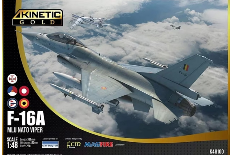 1:48 Kinetic 48100 F-16A - MLU NATO Viper - Kin48100 1 - KIN48100