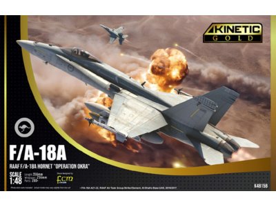 1:48 Kinetic 48158 McDonnell Douglas F-18 Hornet - RAAF F/A-18A+ - 'Operation Okra' - Kin48158 - KIN48158