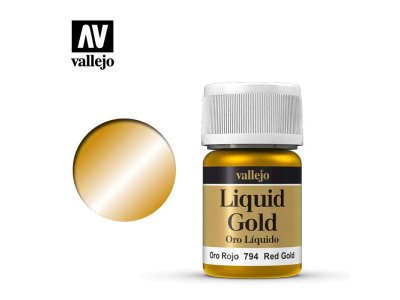 Vallejo 70794 Liquid Red Gold - Liquid red gold vallejo 70794 - VAL70794-XD