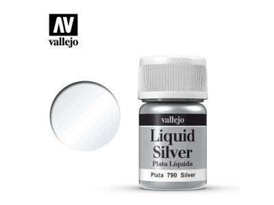 Vallejo 70790 Liquid Silver - Liquid silver vallejo 70790 - VAL70790-XD