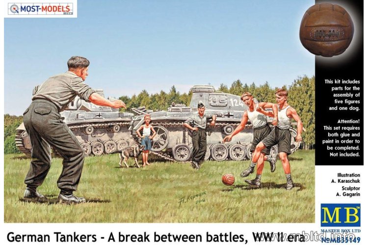 1:35 Master Box MB35149 German Tankers WW II "A break between battles" - Mas35149 1 - MASMB35149