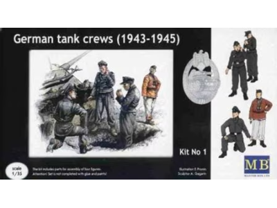1:35 Master Box 03507 German Tank Crews - (1943-1945) Kit No 1 - Figures - Masmb03507 - MASMB03507