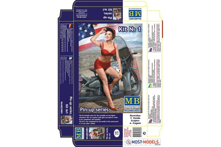 1:24 Master Box MB24001 Pin-up series - Kit #1 - Marylin - Masmb24001 1 - MASMB24001