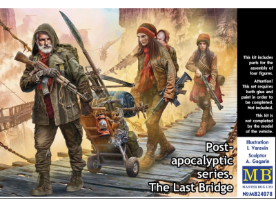 1:24 Master Box 24078 Post-apocalyptic series - The Last Bridge - Masmb24078 - MASMB24078